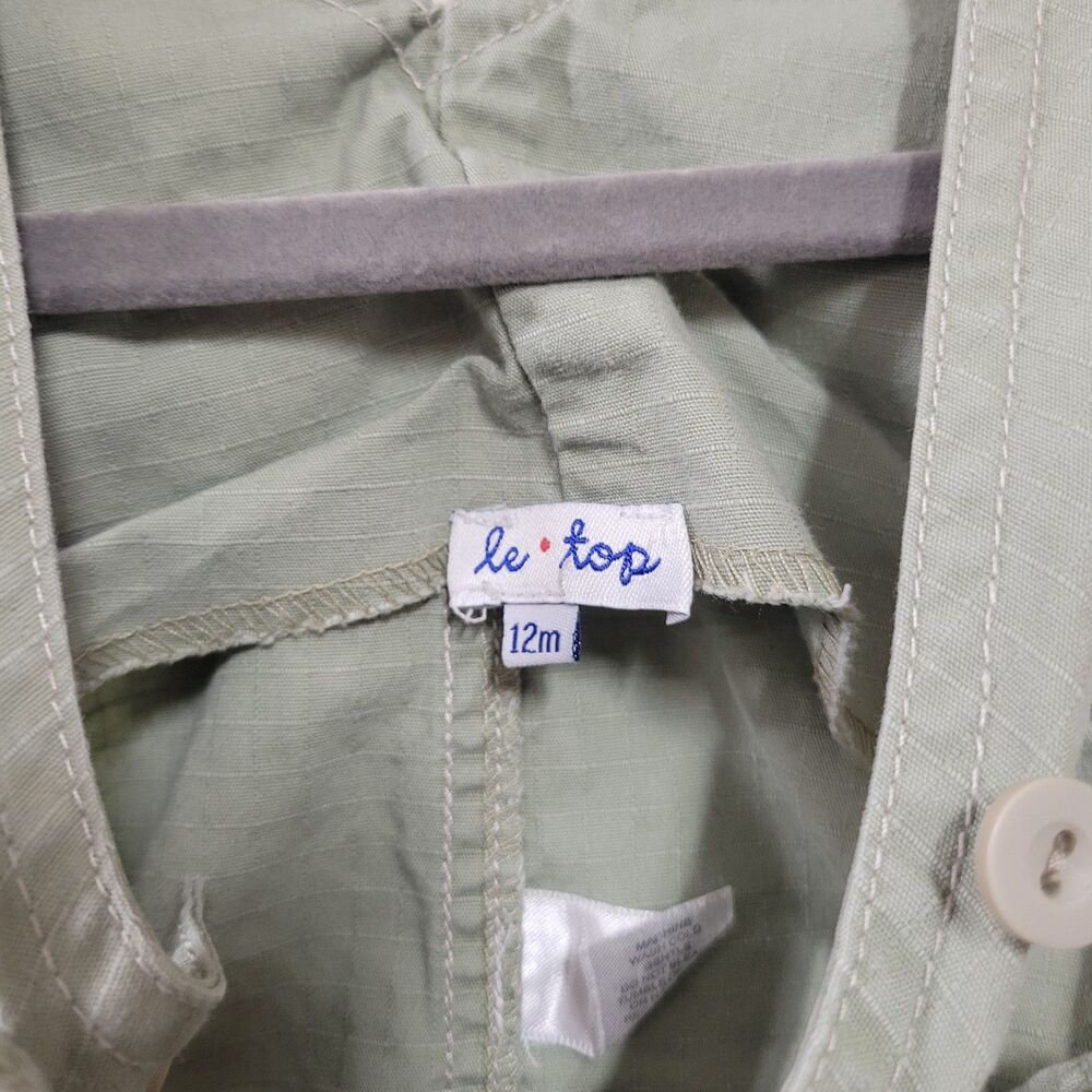 Le Top Dog and Fish Romper Overalls 12M - Picture 3 of 4